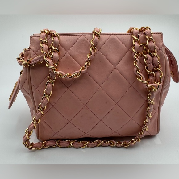 Vintage Chanel Pink Petit Tote | Fair Condition - Picture 14 of 17